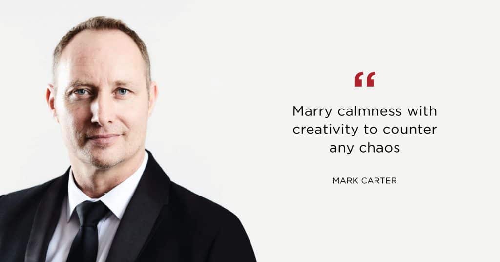 Mark Carter Resilience Quote Banner A quote by and picture of Mark Carter