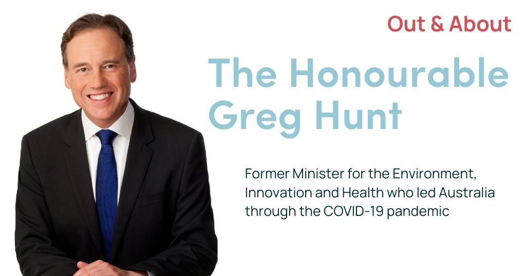 Greg Hunt - out and about