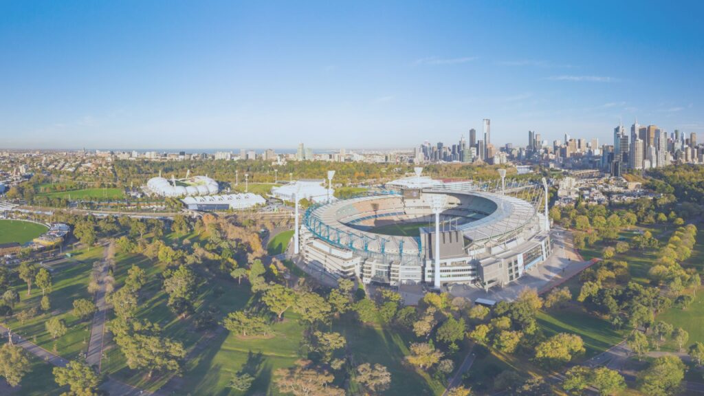 afl blog birds eye view of the MCG in Melbourne